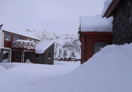 Cabaña Las Cascadas Caviahue invierno